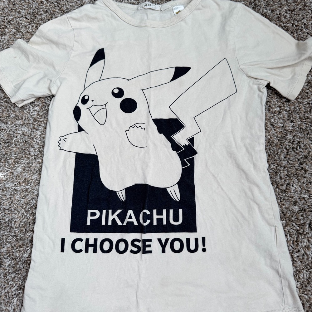 H&M Pikachu Kids T-Shirt - Cream